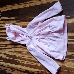 Pink fleece hoodie